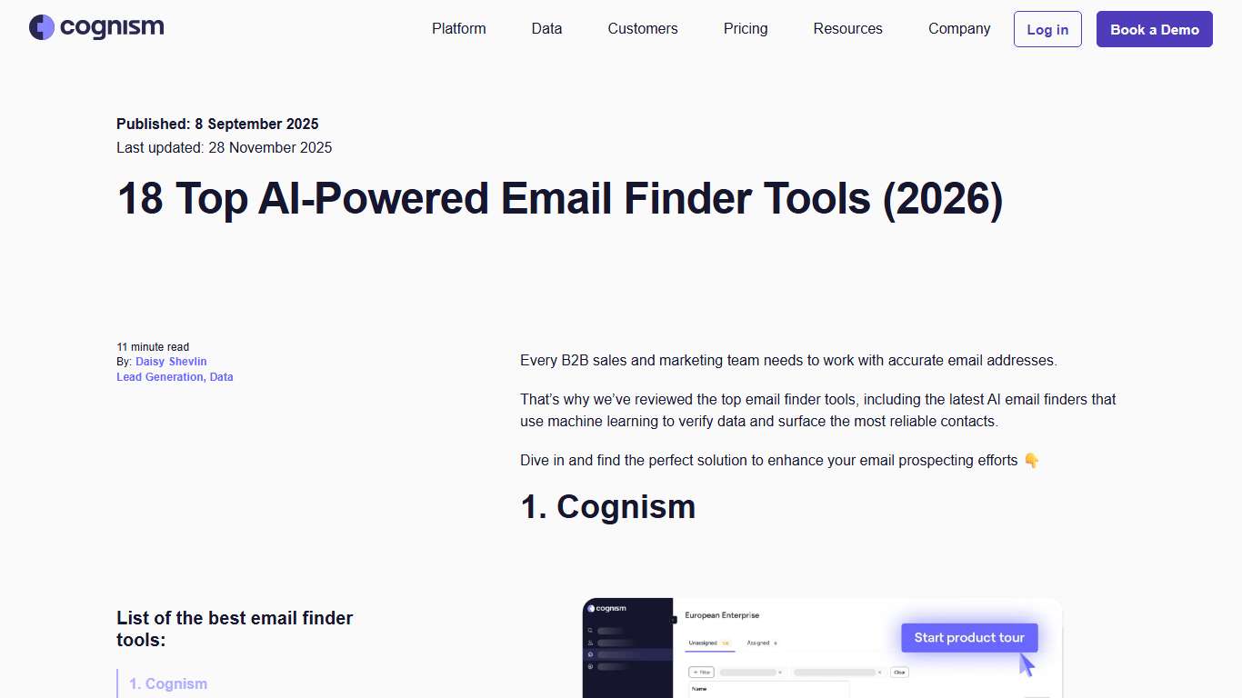 18 Top AI-Powered Email Finder Tools (2026)